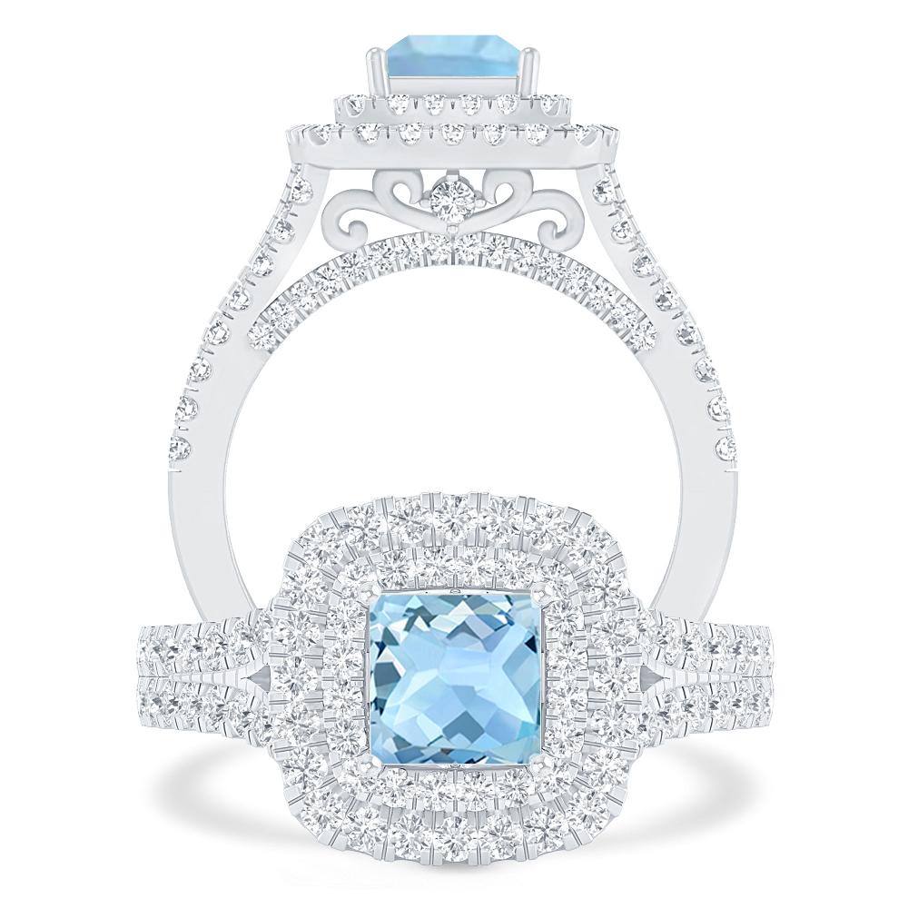 White Gold - Aquamarine