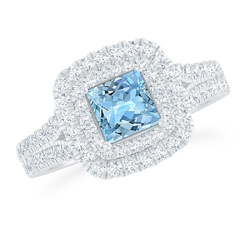 White Gold - Aquamarine