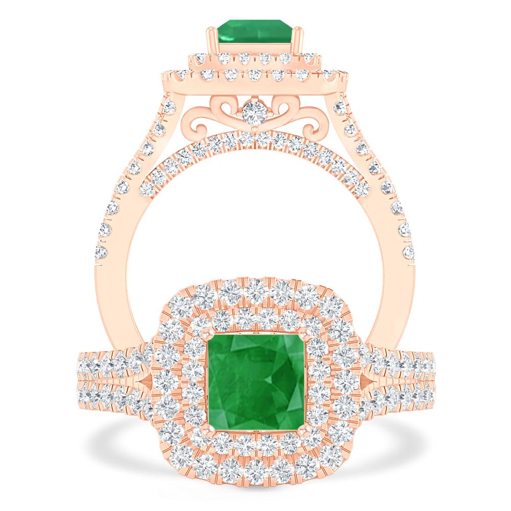 Rose Gold - Emerald