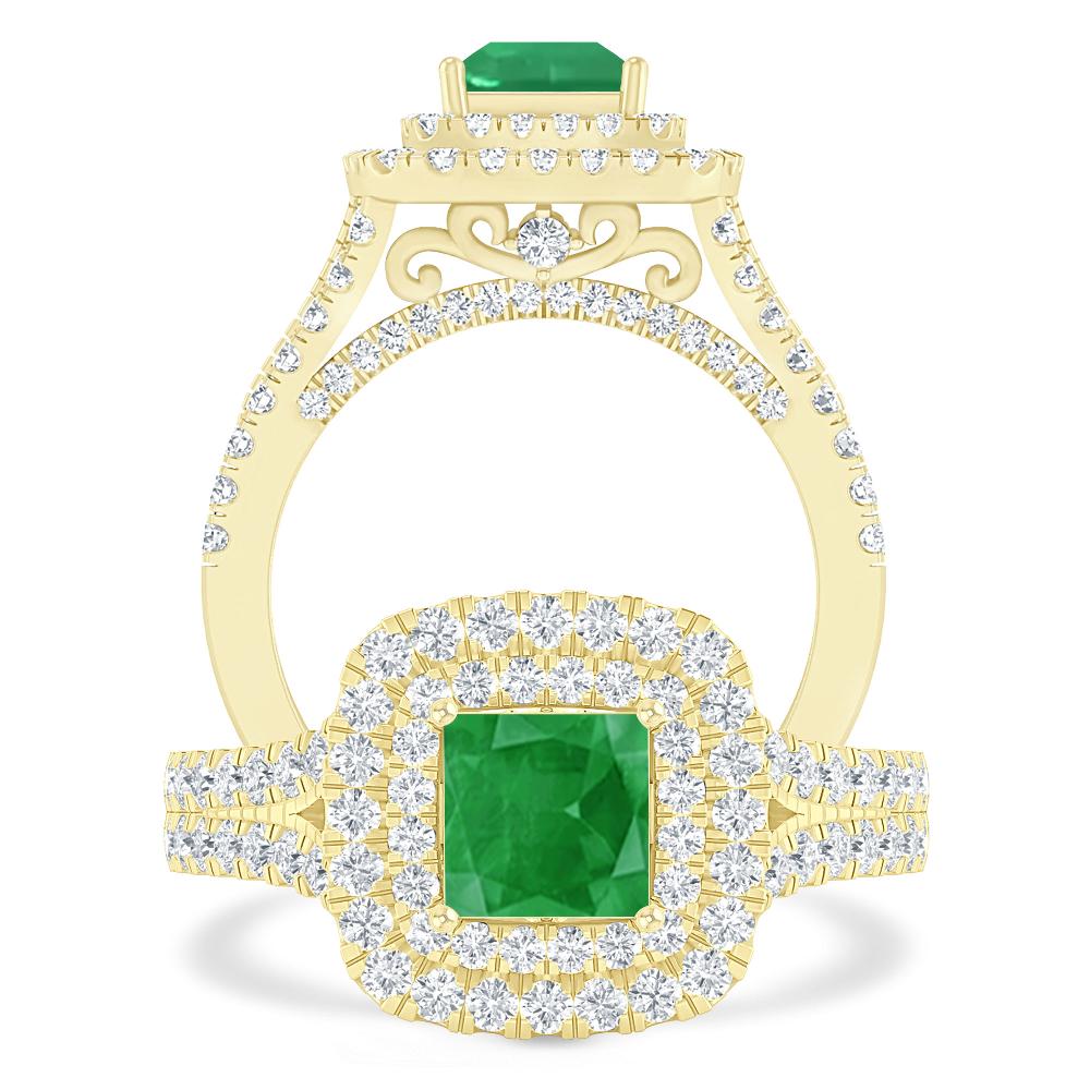 Yellow Gold - Emerald