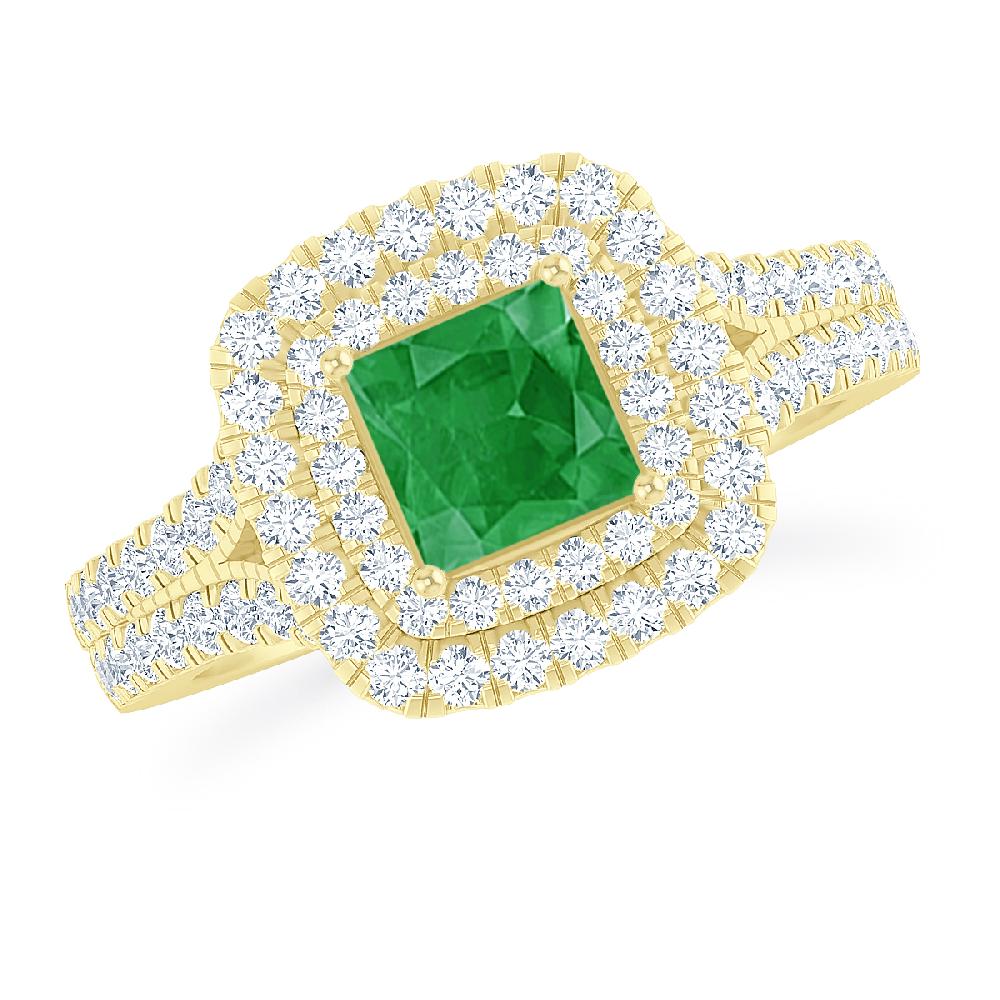 Yellow Gold - Emerald