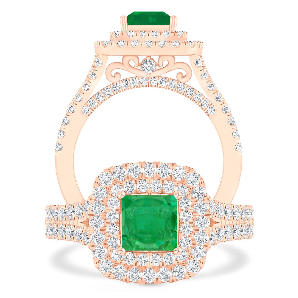 Rose Gold - Emerald