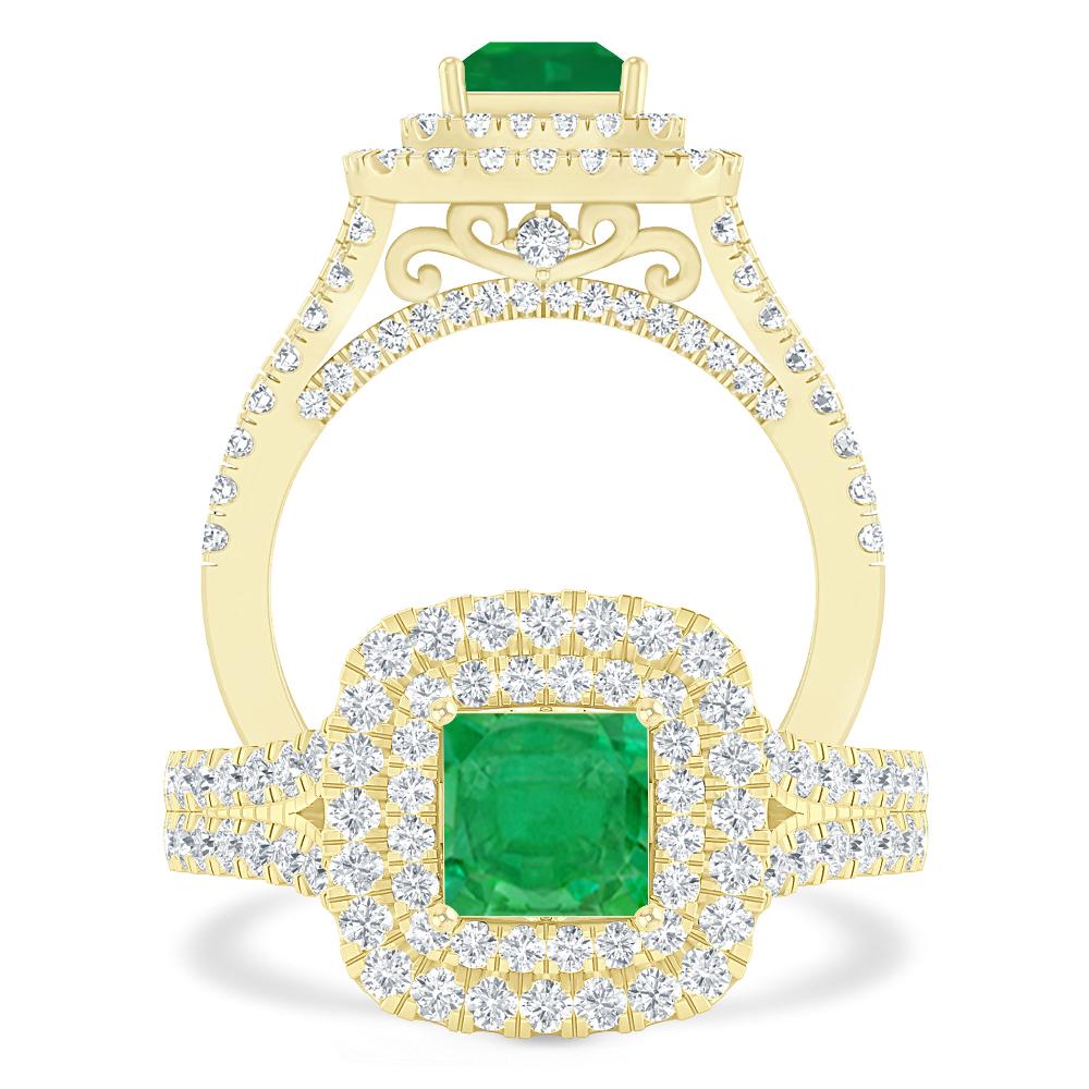 Yellow Gold - Emerald