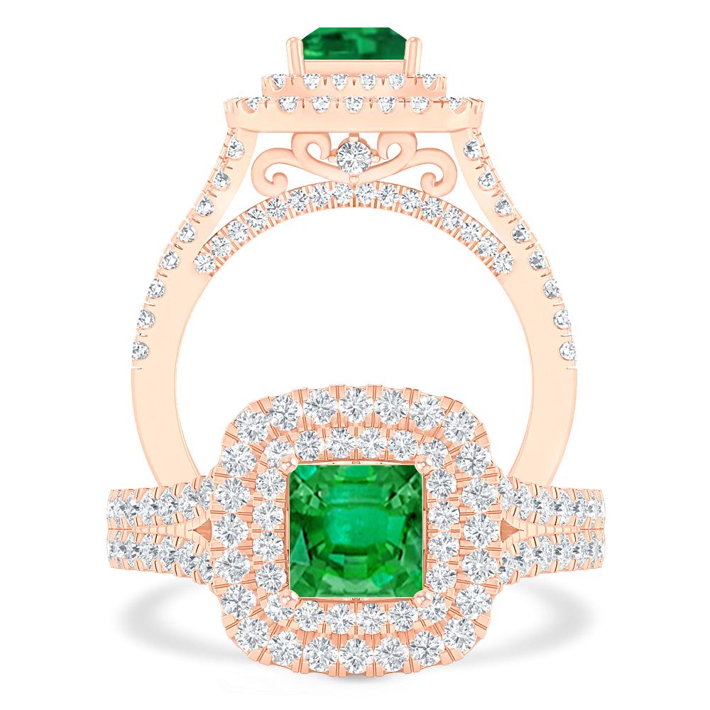 Rose Gold - Emerald