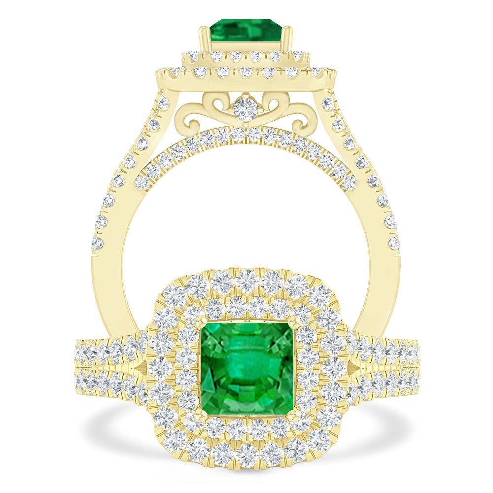 Yellow Gold - Emerald