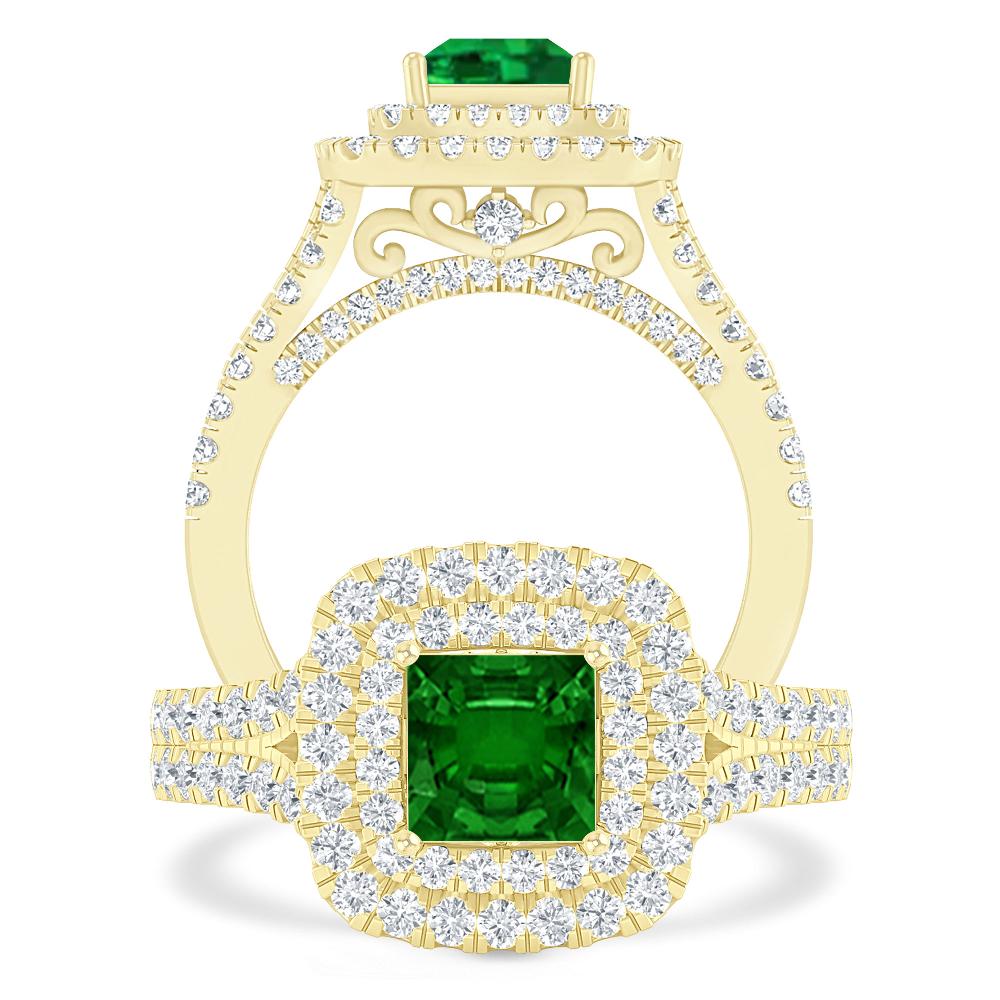 Yellow Gold - Emerald