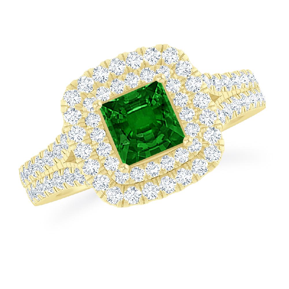 Yellow Gold - Emerald