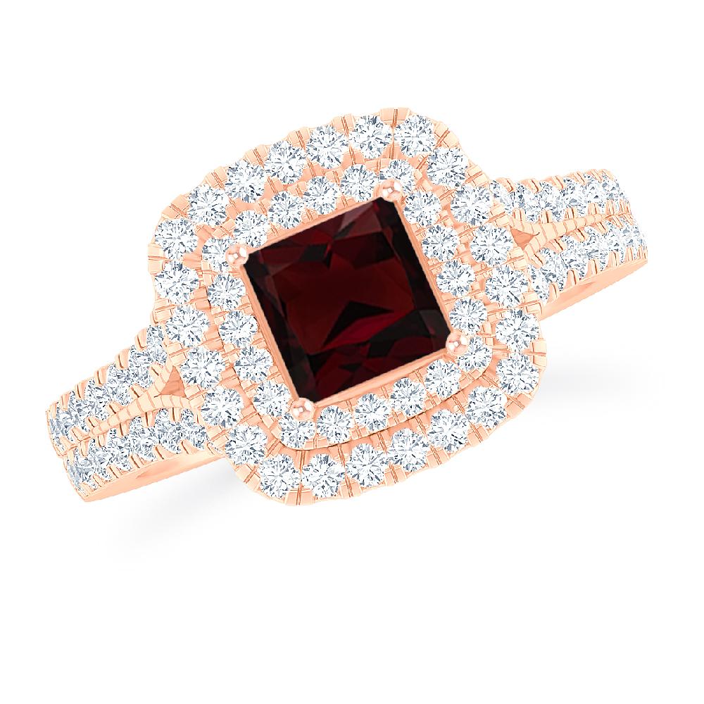Rose Gold - Garnet