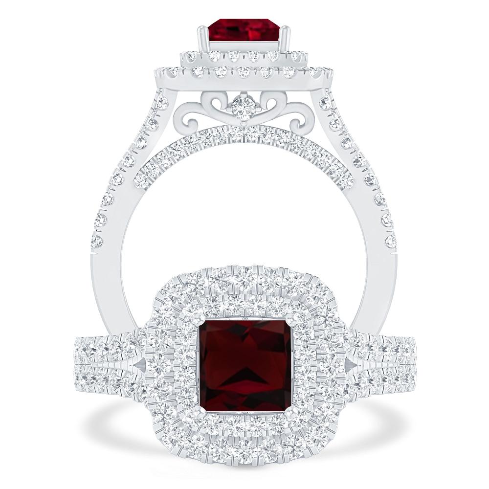 White Gold - Garnet