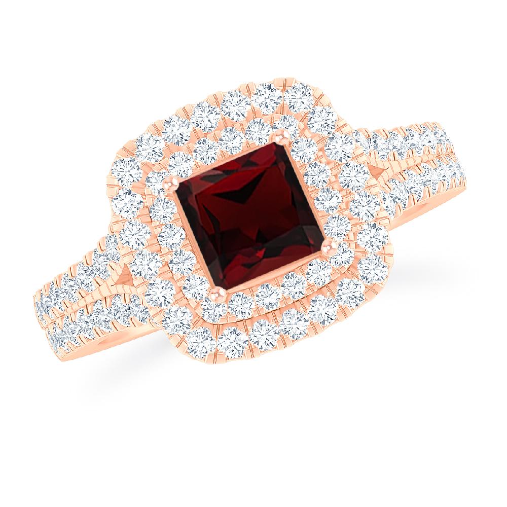 Rose Gold - Garnet