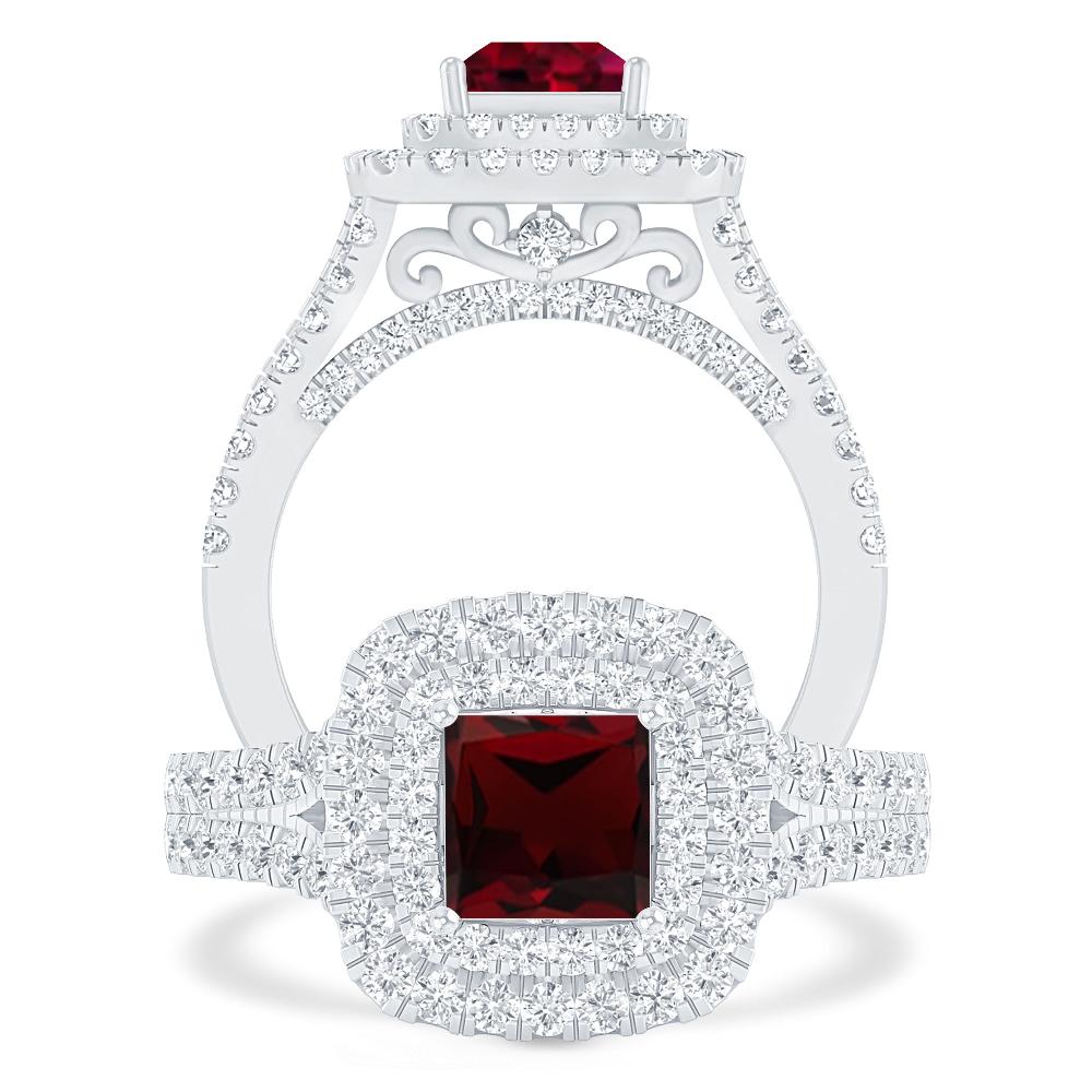 White Gold - Garnet