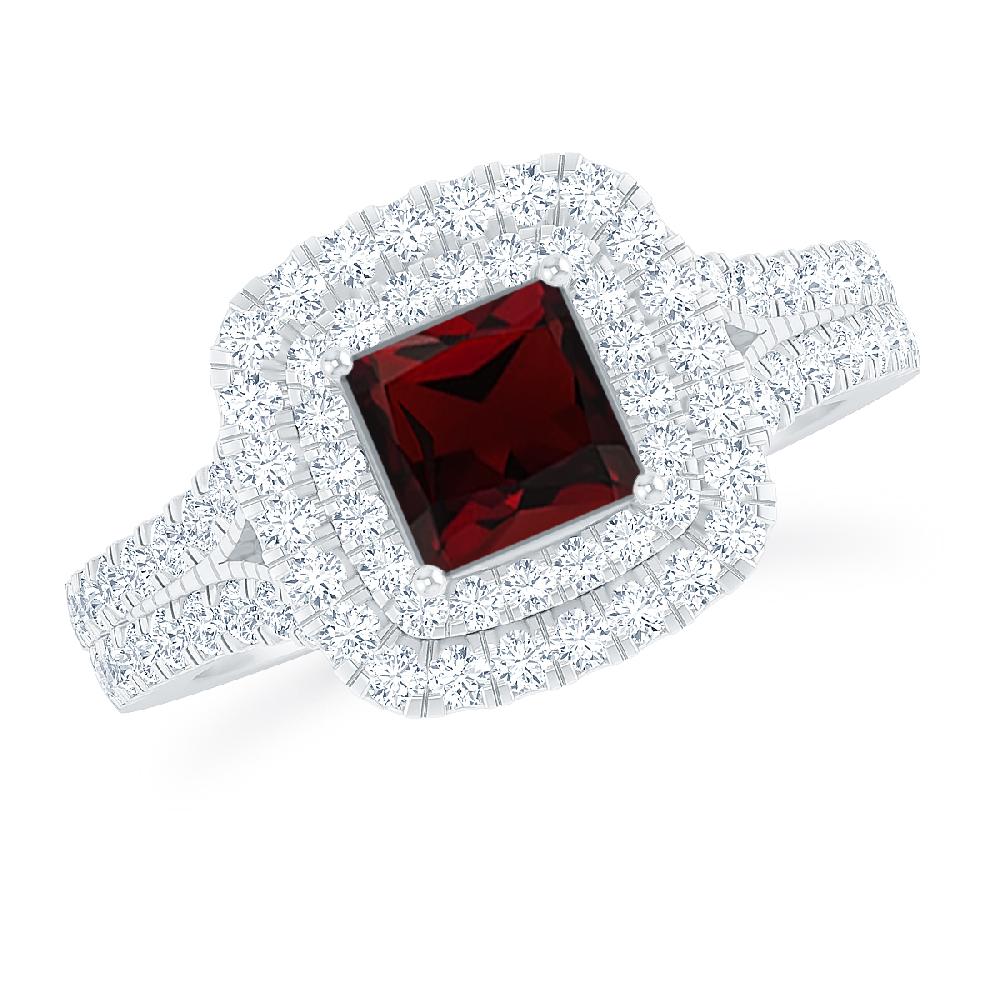 White Gold - Garnet