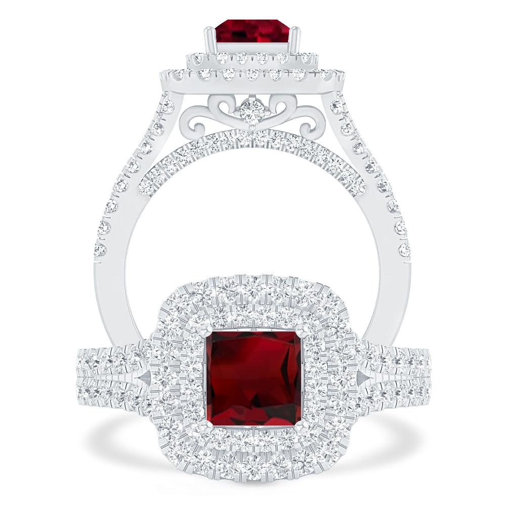 White Gold - Garnet