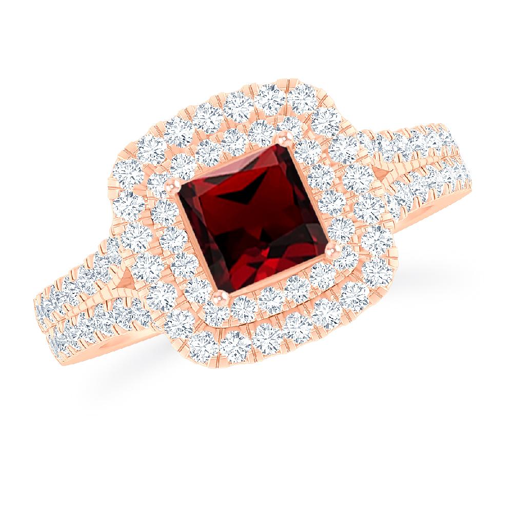 Rose Gold - Garnet