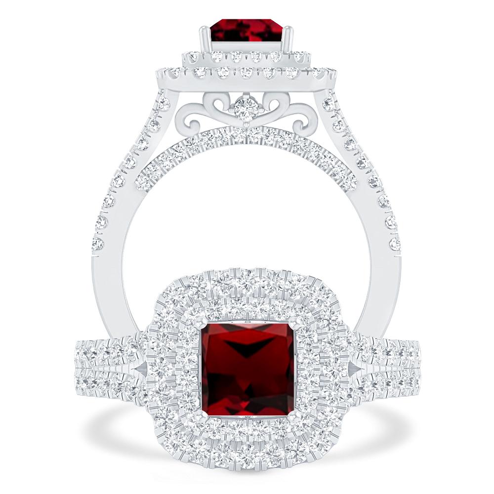 White Gold - Garnet