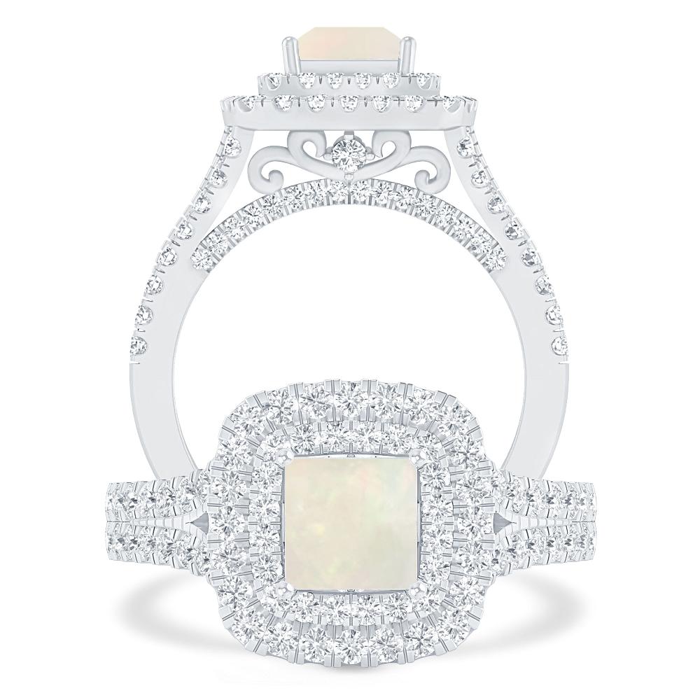 White Gold - Opal