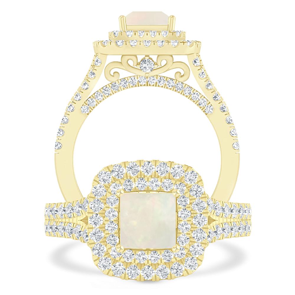 Yellow Gold - Opal