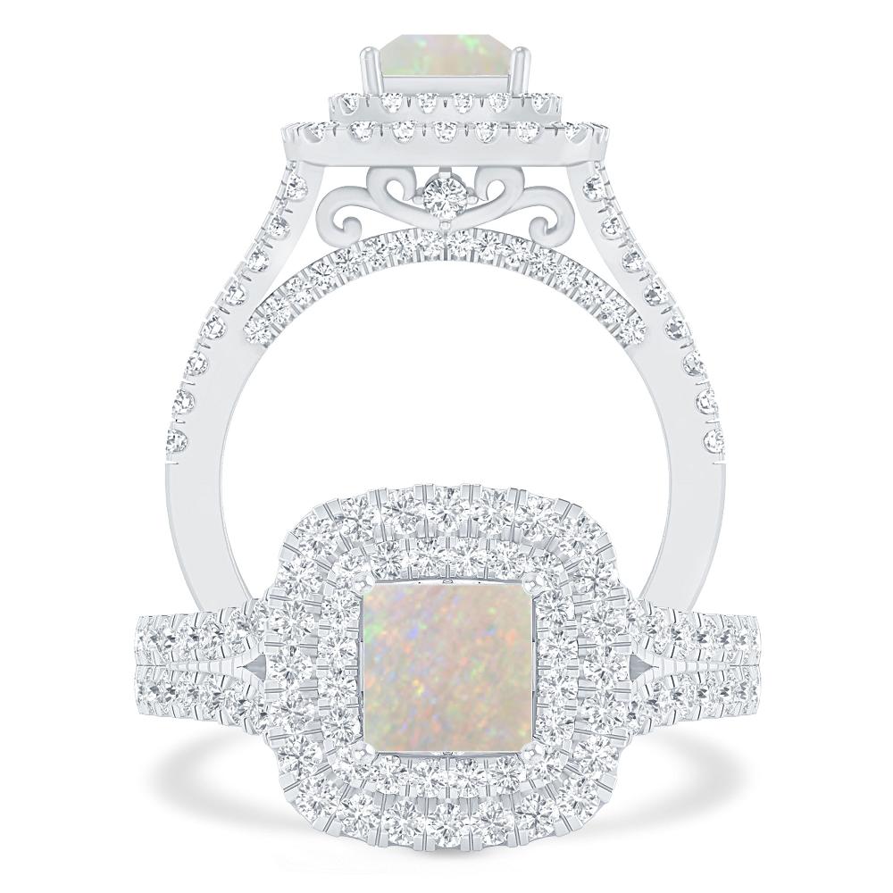 White Gold - Opal