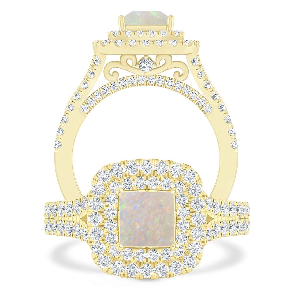 Yellow Gold - Opal