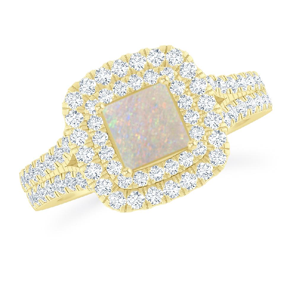Yellow Gold - Opal