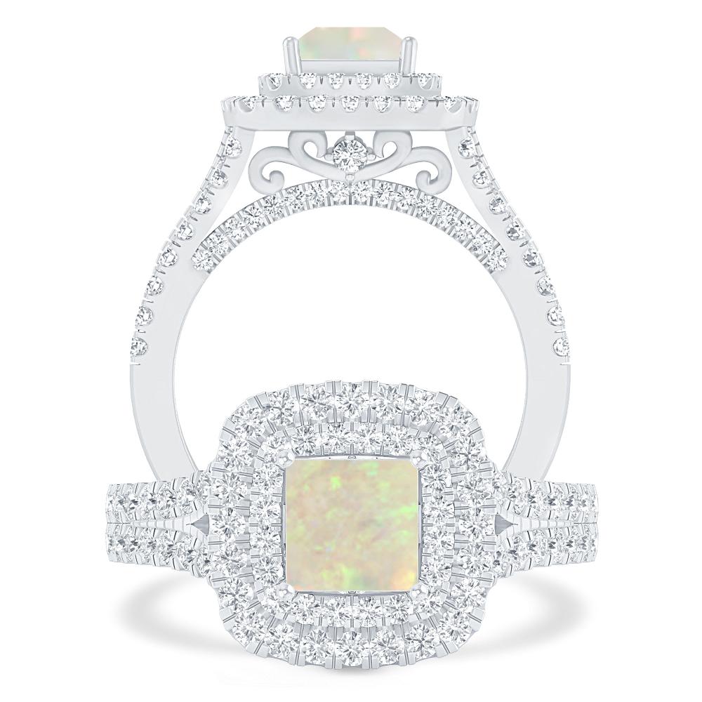 White Gold - Opal