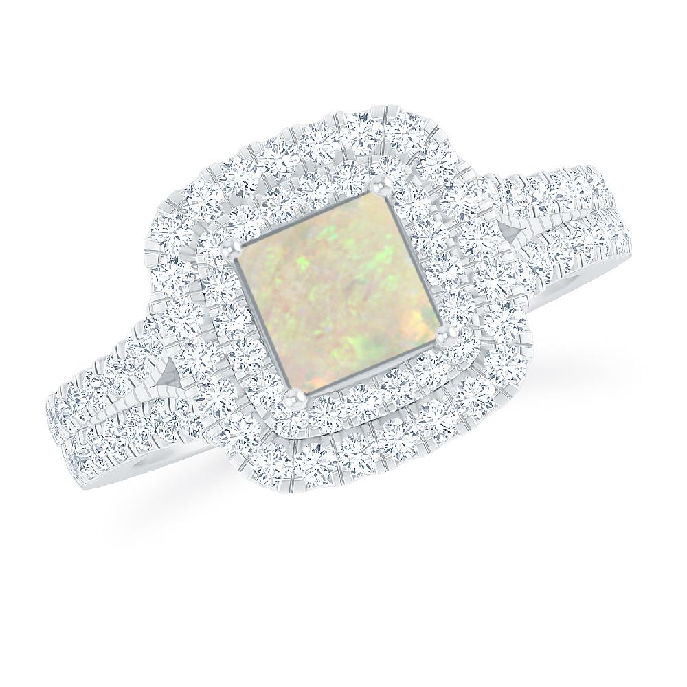 White Gold - Opal