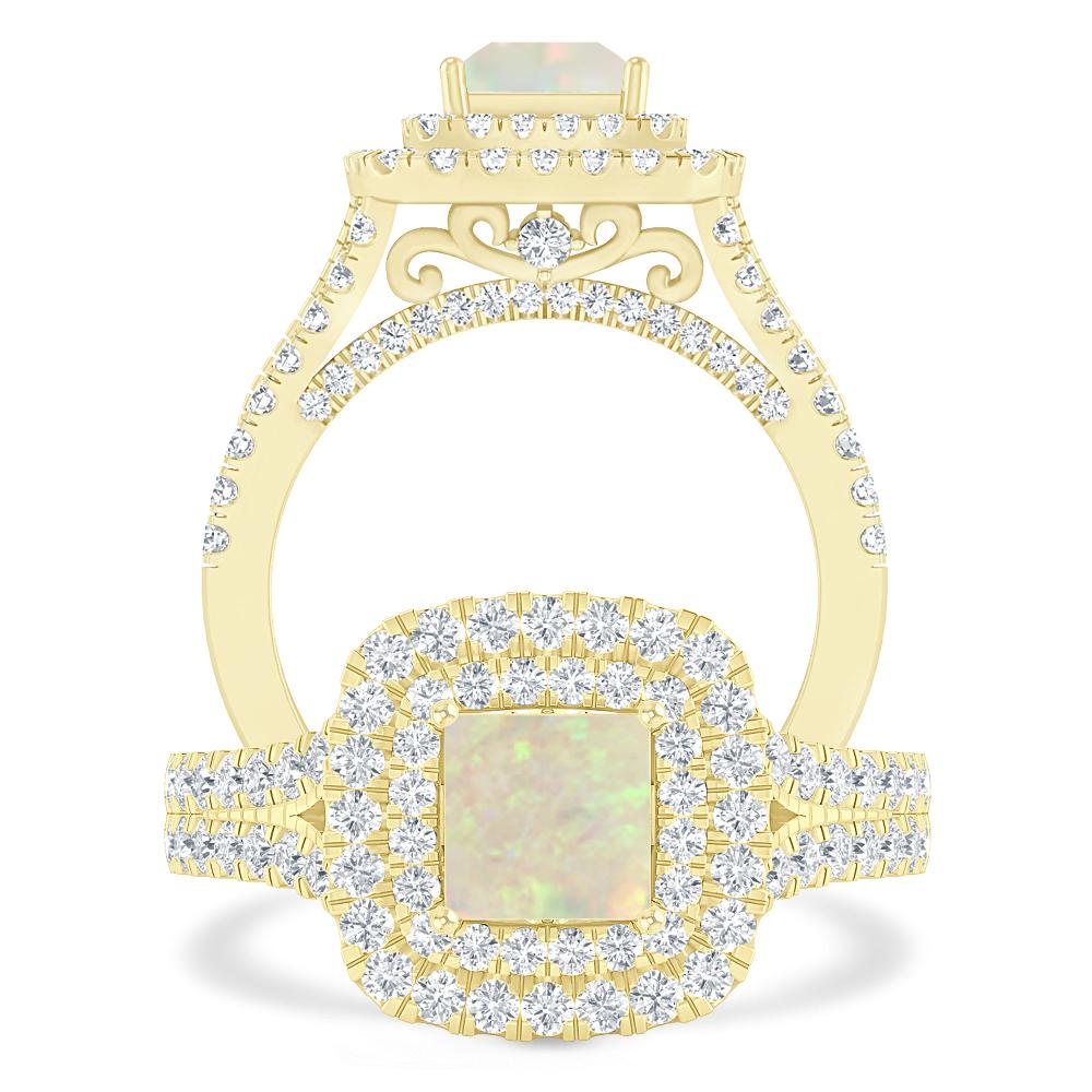 Yellow Gold - Opal