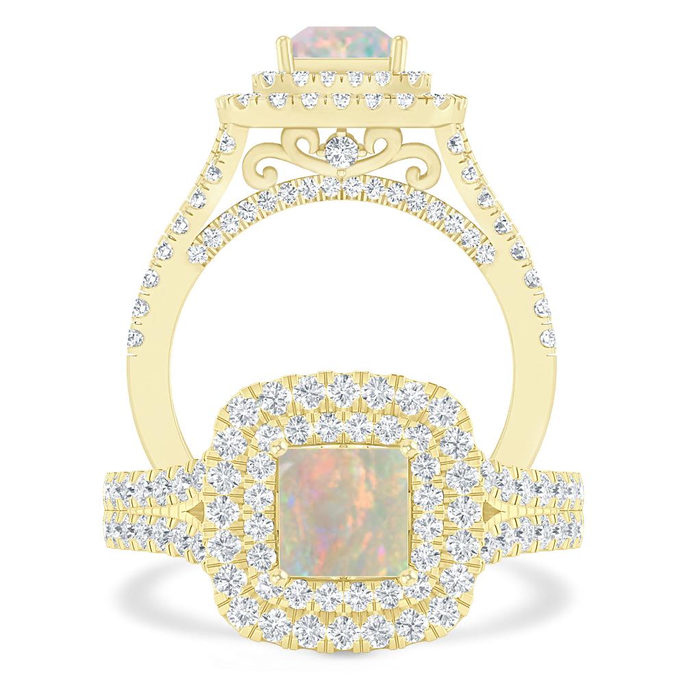 Yellow Gold - Opal