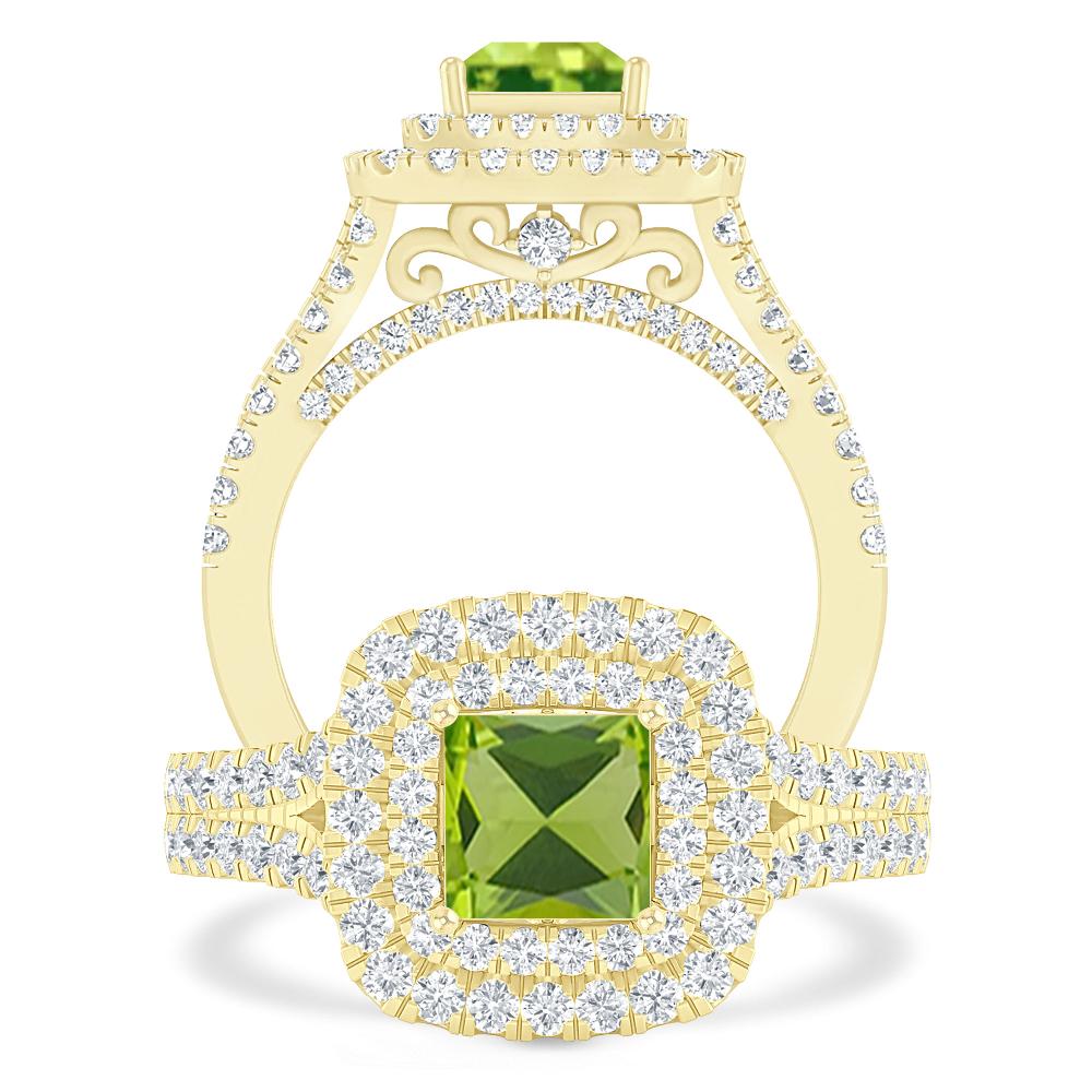 Yellow Gold - Peridot