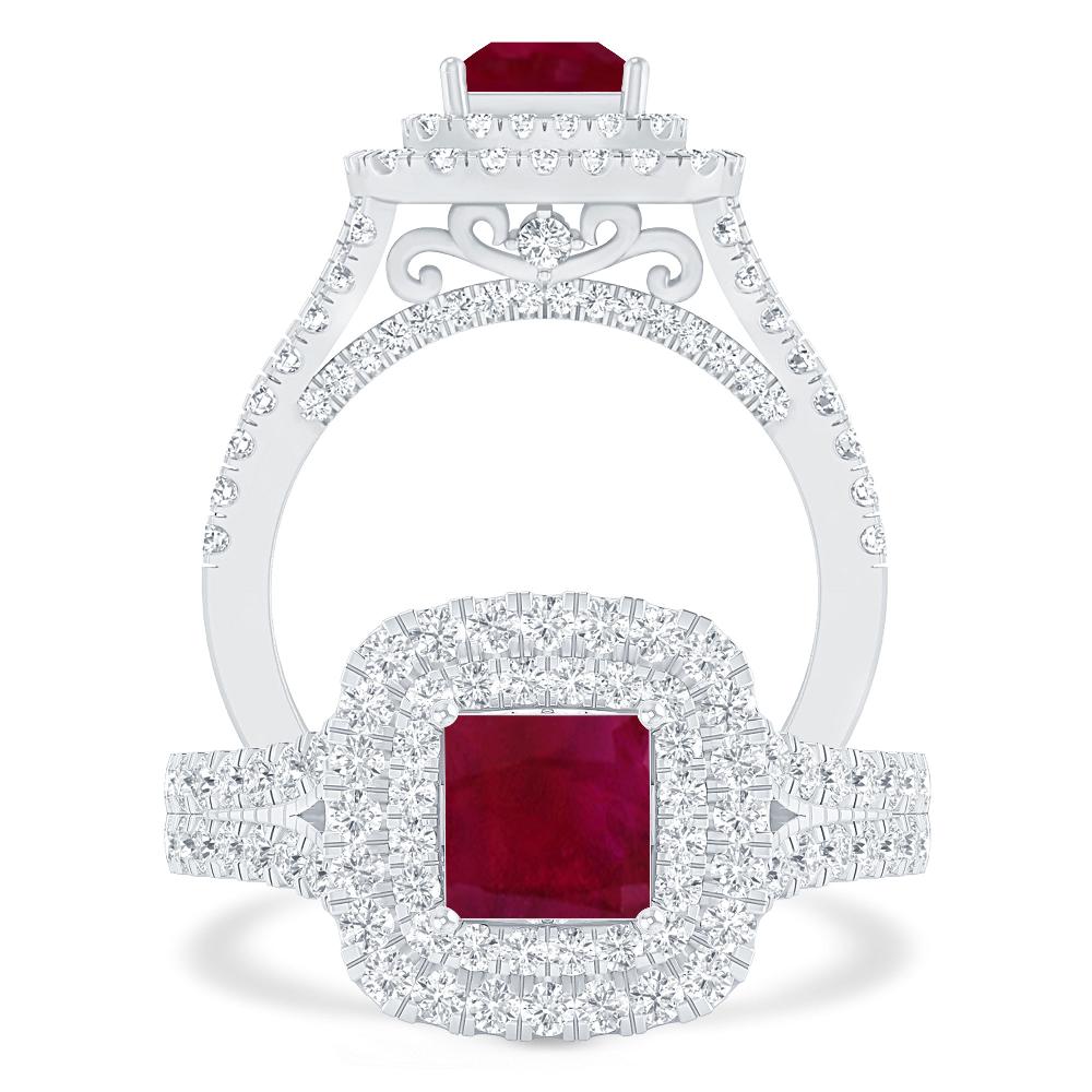 White Gold - Ruby
