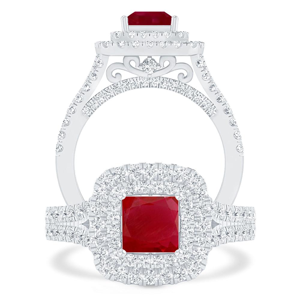 White Gold - Ruby