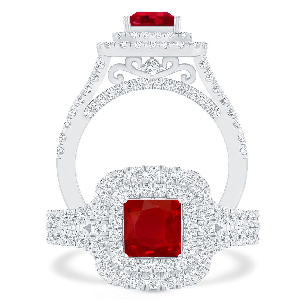 White Gold - Ruby