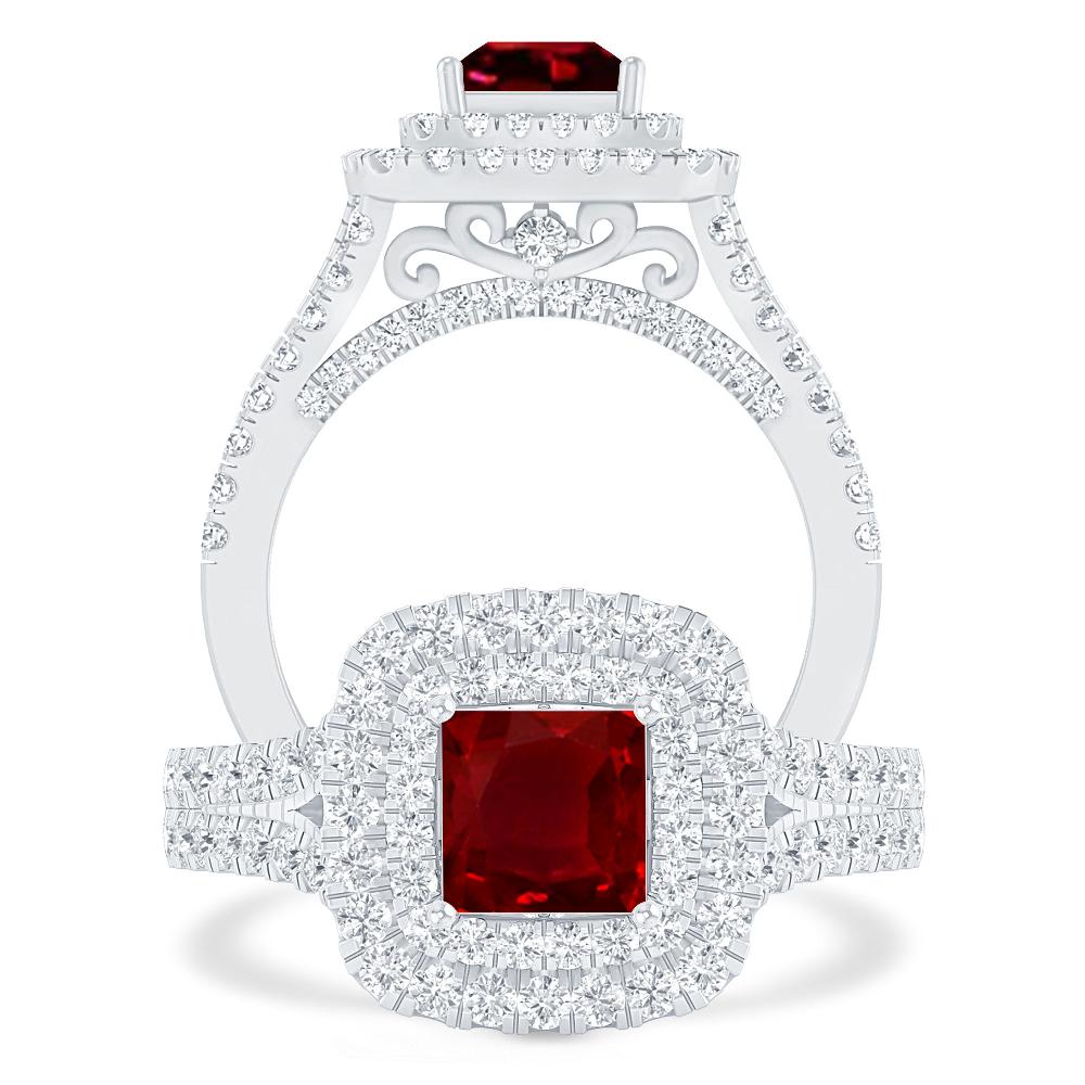 White Gold - Ruby