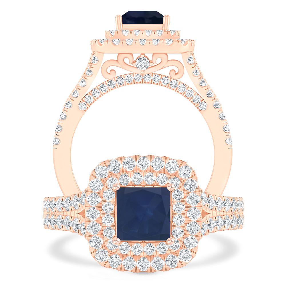 Rose Gold - Sapphire