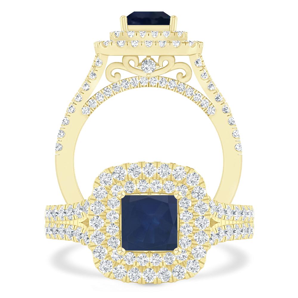 Yellow Gold - Sapphire