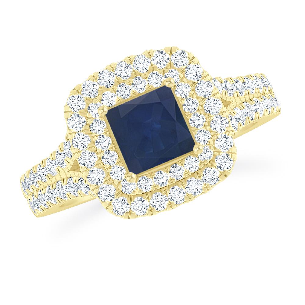 Yellow Gold - Sapphire