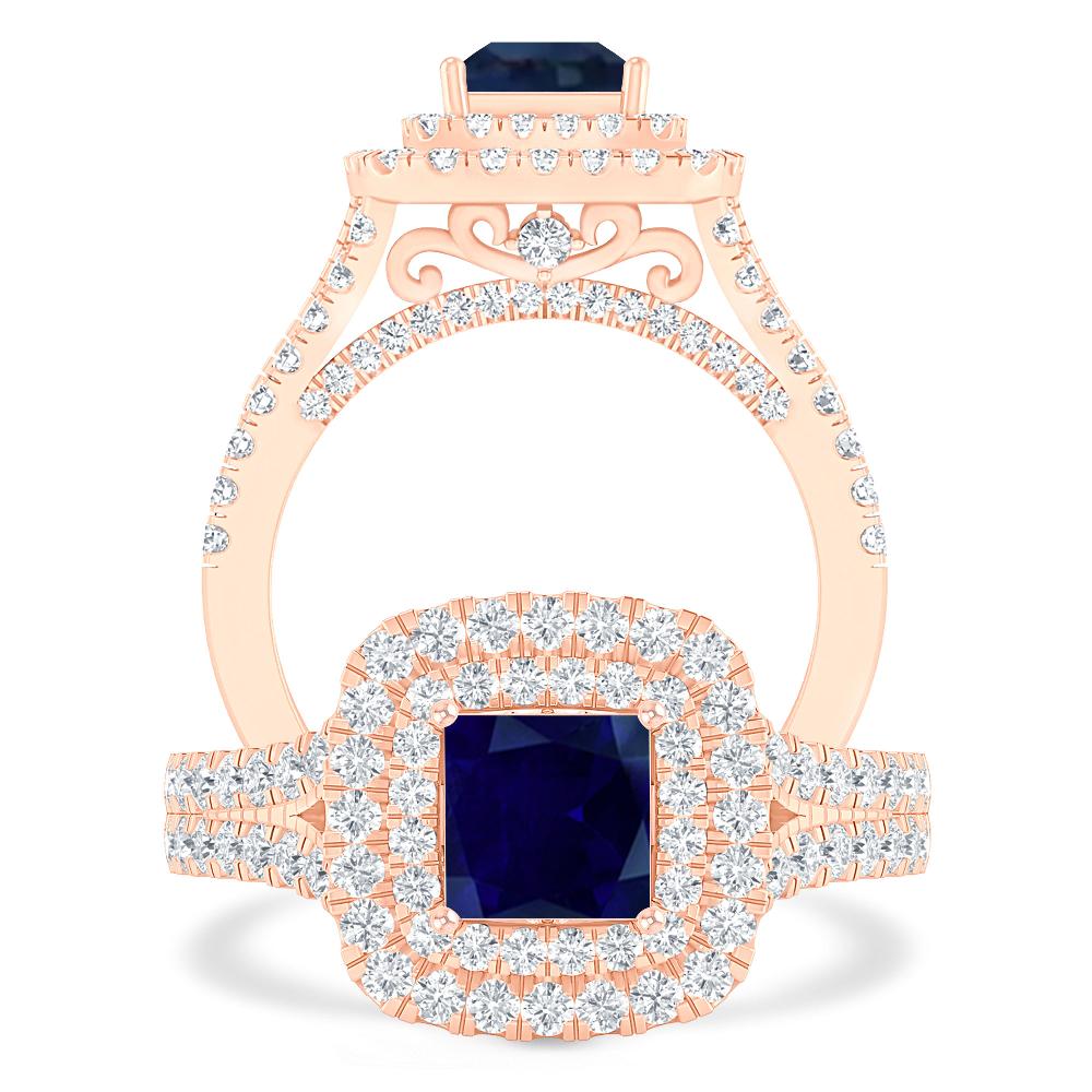 Rose Gold - Sapphire