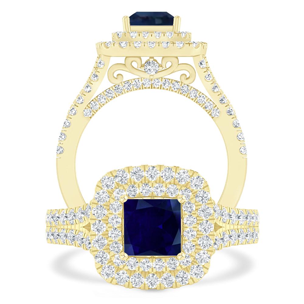Yellow Gold - Sapphire