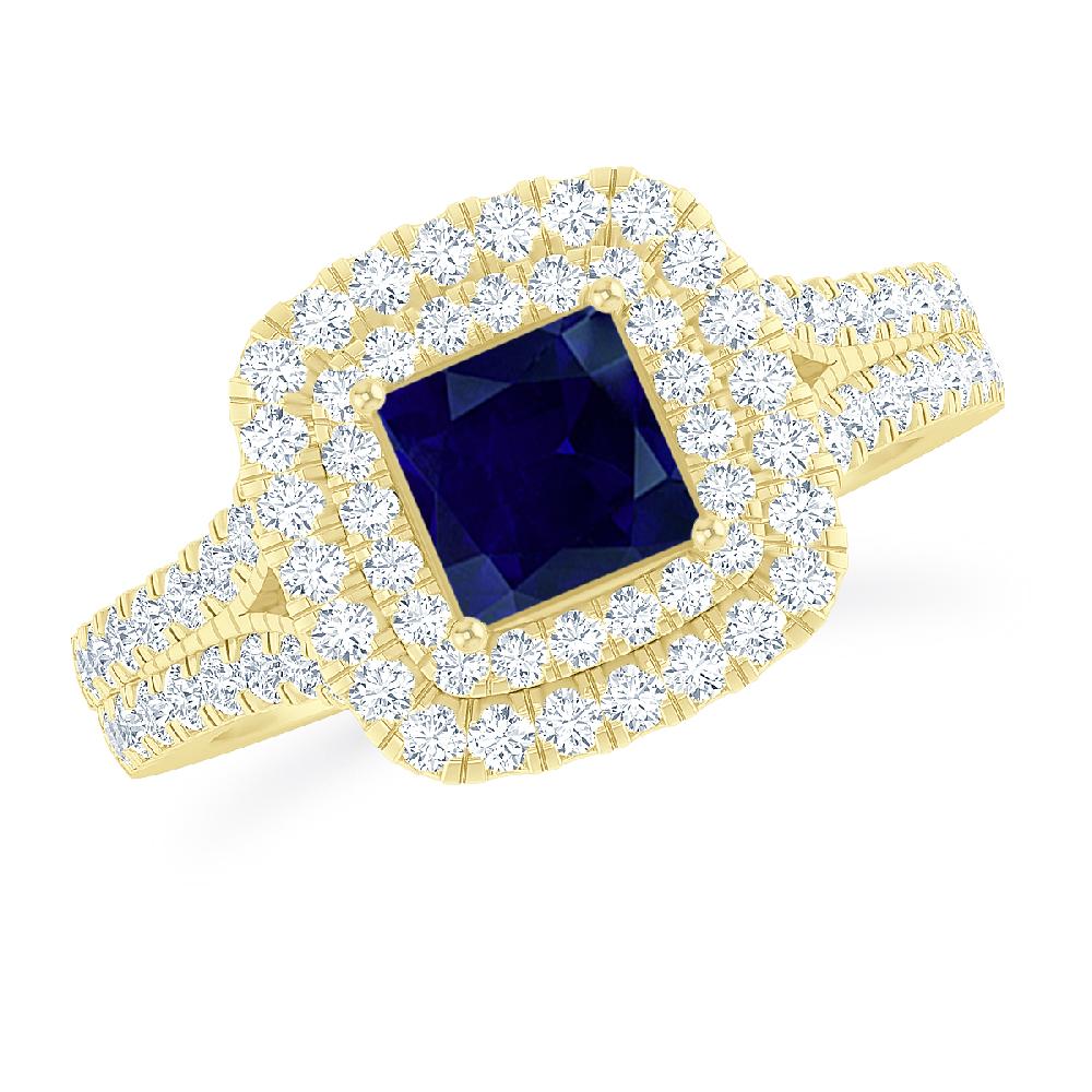 Yellow Gold - Sapphire