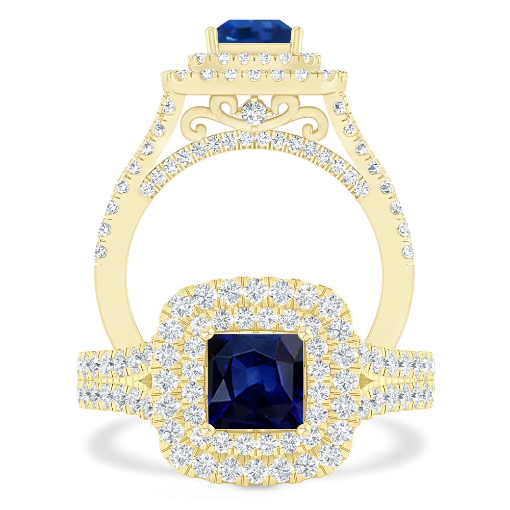 Yellow Gold - Sapphire