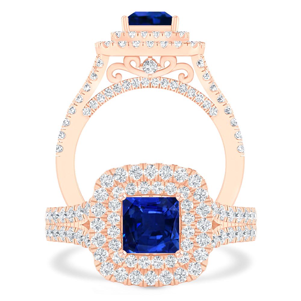 Rose Gold - Sapphire