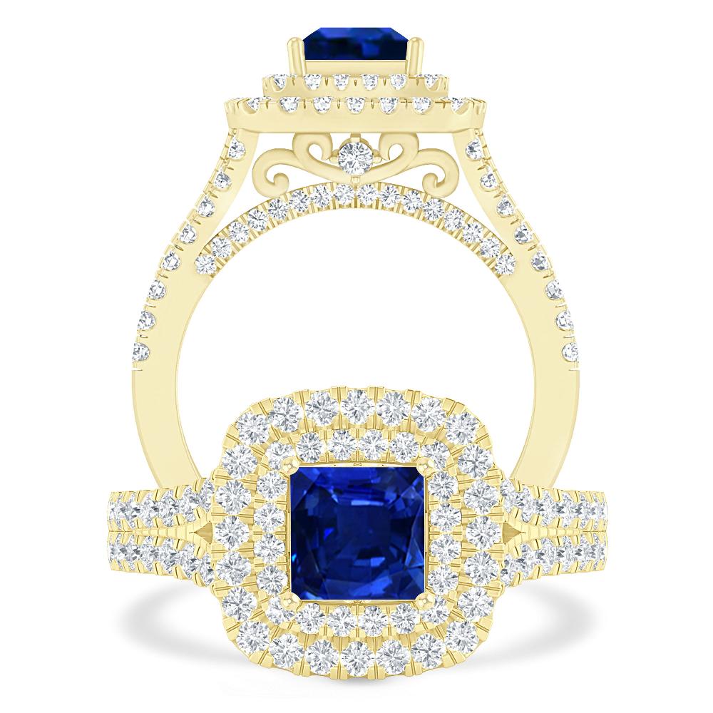 Yellow Gold - Sapphire