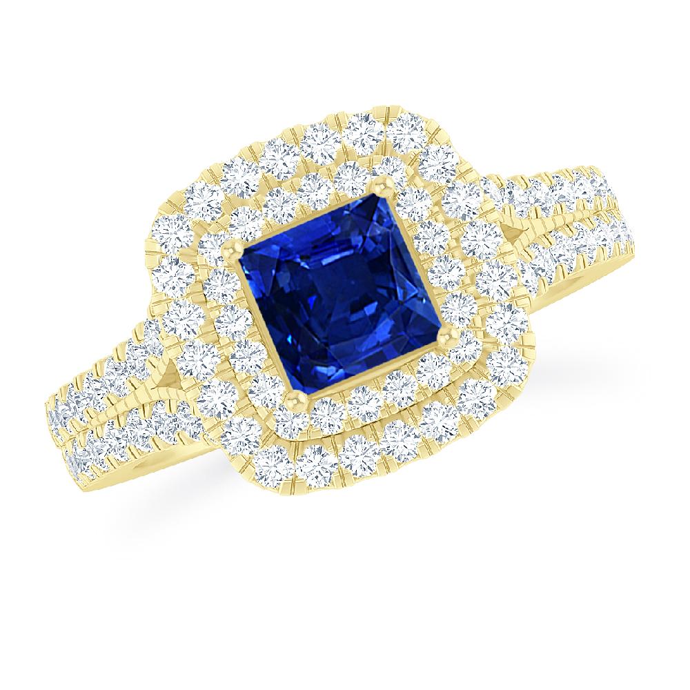 Yellow Gold - Sapphire