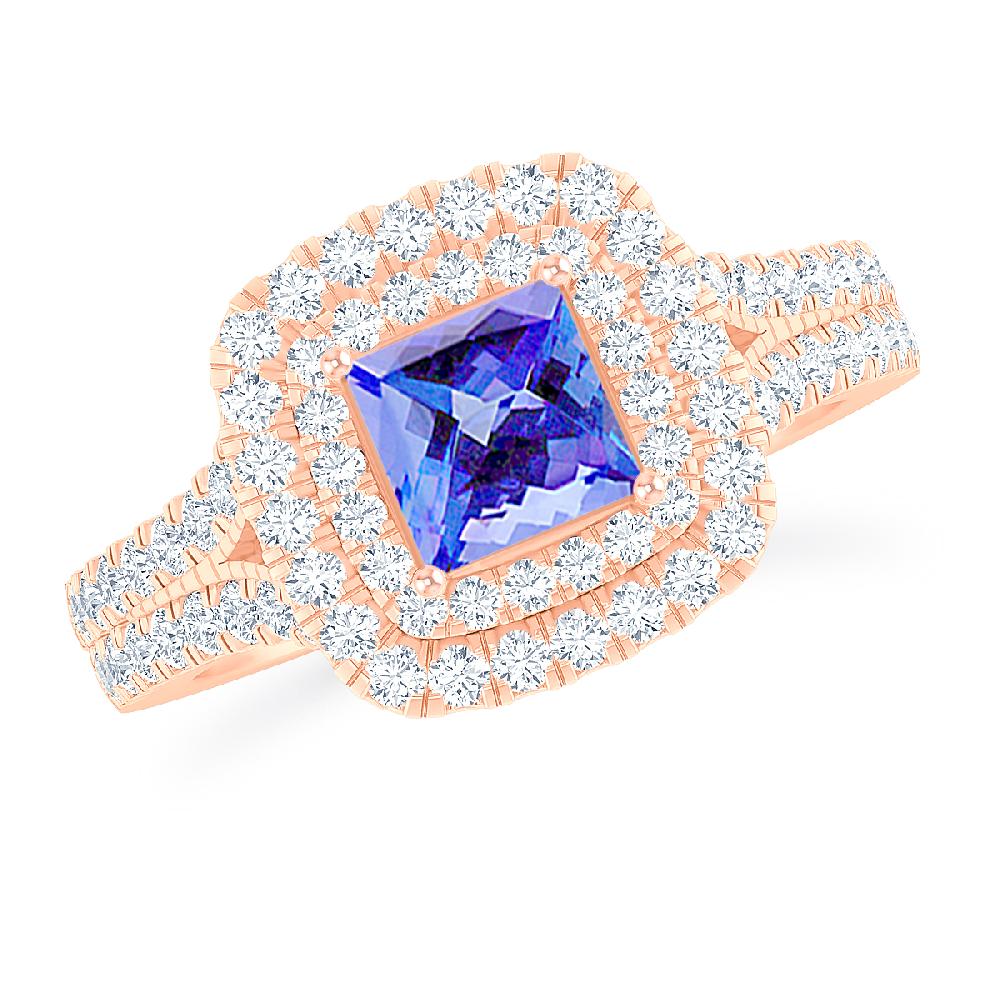 Rose Gold - Tanzanite