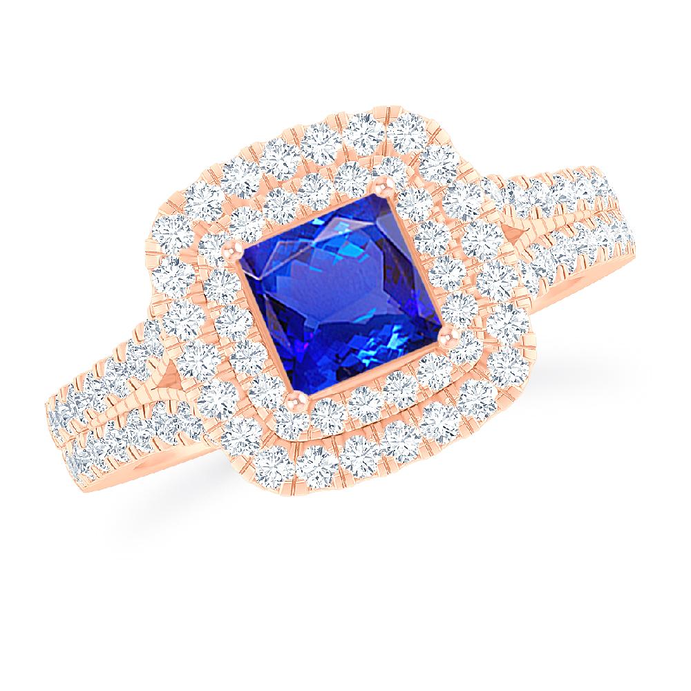 Rose Gold - Tanzanite