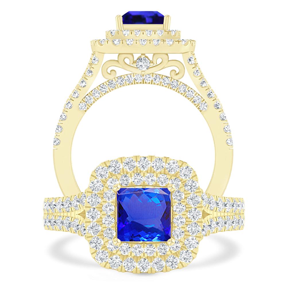 Yellow Gold - Tanzanite