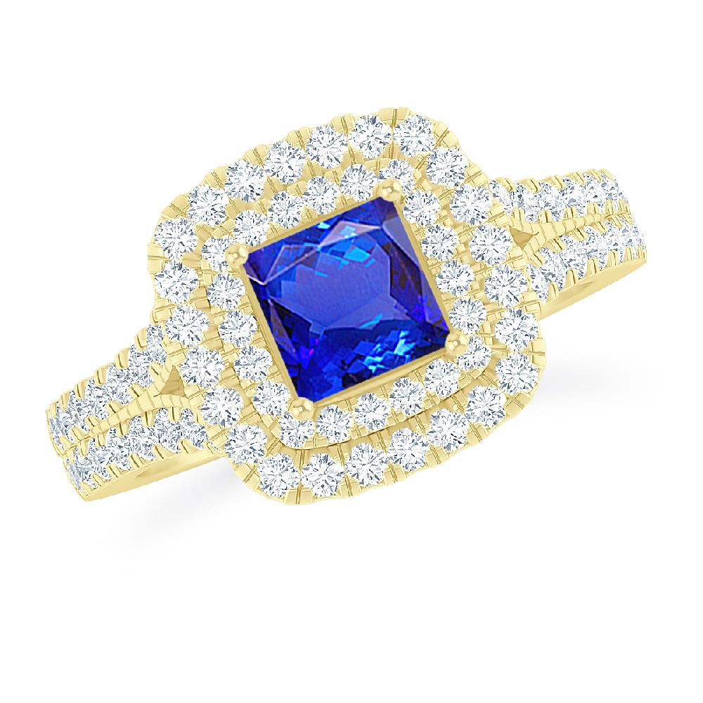 Yellow Gold - Tanzanite