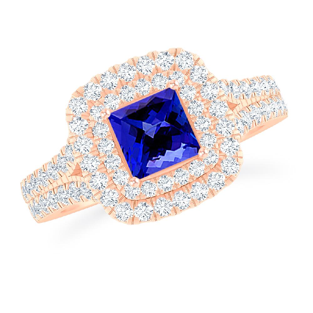 Rose Gold - Tanzanite