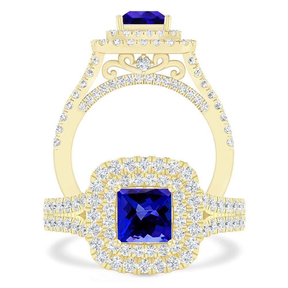 Yellow Gold - Tanzanite