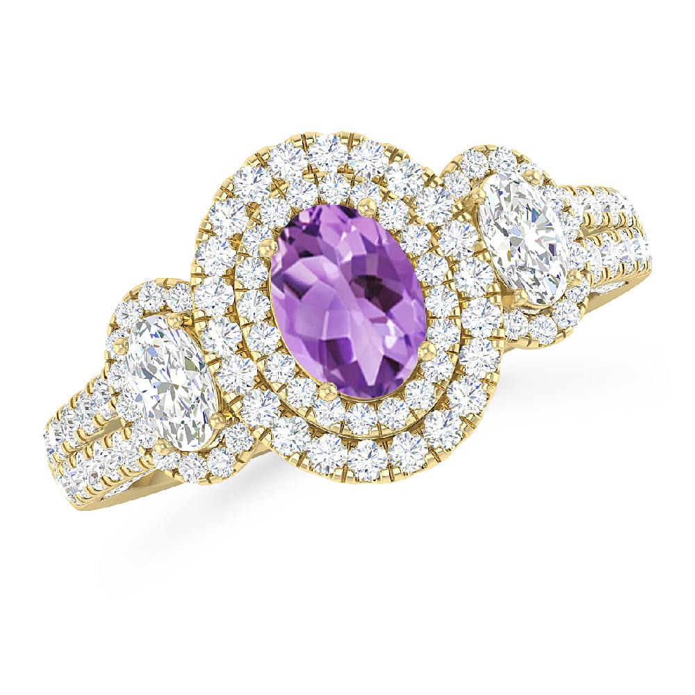 Yellow Gold - Amethyst